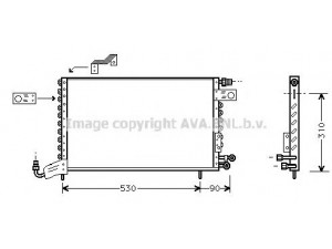 AVA QUALITY COOLING VWA5142 kondensatorius, oro kondicionierius