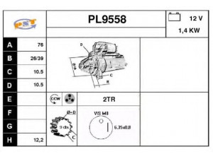 SNRA PL9558 starteris
56328, 56330