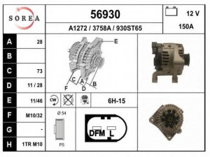 EAI 56930 kintamosios srovės generatorius 
 Elektros įranga -> Kint. sr. generatorius/dalys -> Kintamosios srovės generatorius