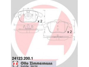 ZIMMERMANN 24123.200.1 stabdžių trinkelių rinkinys, diskinis stabdys 
 Techninės priežiūros dalys -> Papildomas remontas
1 379 971, 1 437 761, 1 458 247