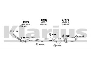 KLARIUS 790208E išmetimo sistema 
 Išmetimo sistema -> Išmetimo sistema, visa