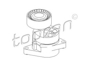 TOPRAN 500 241 diržo įtempiklis, V formos rumbuotas diržas 
 Diržinė pavara -> V formos rumbuotas diržas/komplektas -> Dirželio įtempiklis (įtempimo blokas)
1 433 571, 1128 1 433 571