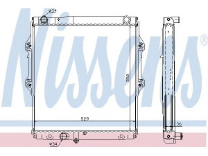 NISSENS 64698 radiatorius, variklio aušinimas 
 Aušinimo sistema -> Radiatorius/alyvos aušintuvas -> Radiatorius/dalys
16400-5B620, 16400-5B630