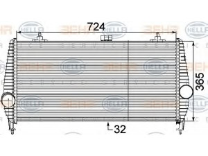 HELLA 8ML 376 746-231 tarpinis suslėgto oro aušintuvas, kompresorius 
 Variklis -> Oro tiekimas -> Įkrovos agregatas (turbo/superįkrova) -> Tarpinis suslėgto oro aušintuvas
0384.H9, 0384.L6, 0384.H9
