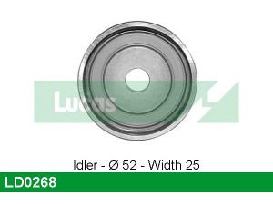 LUCAS ENGINE DRIVE LD0268 įtempiklio skriemulys, paskirstymo diržas