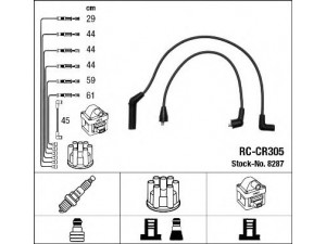 NGK 8287 uždegimo laido komplektas 
 Kibirkšties / kaitinamasis uždegimas -> Uždegimo laidai/jungtys