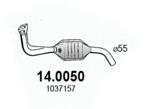 ASSO 14.0050 katalizatoriaus keitiklis 
 Išmetimo sistema -> Katalizatoriaus keitiklis
1037157, 1232819, 1530619, 7167022