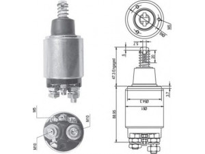 MAGNETI MARELLI 940113050256 solenoidinis jungiklis, starteris