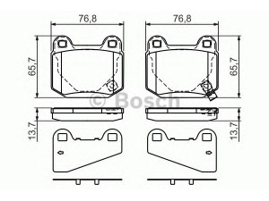 BOSCH 0 986 494 229 stabdžių trinkelių rinkinys, diskinis stabdys 
 Techninės priežiūros dalys -> Papildomas remontas
4605A050, MR407391, 44060 CD094