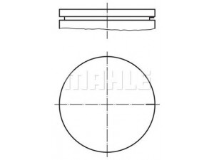 MAHLE ORIGINAL 082 78 00 stūmoklis 
 Variklis -> Cilindrai/stūmokliai
11 25 1 702 040, 11 25 1 704 842