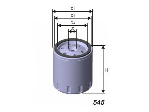 MISFAT Z624 alyvos filtras
1109AP, 1109K2, 1109N3, 493063