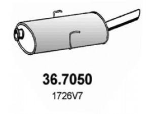 ASSO 36.7050 galinis duslintuvas 
 Išmetimo sistema -> Duslintuvas
1726AR, 1726CY, 1726R0, 1726V7