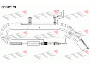 FTE FBS02073 trosas, stovėjimo stabdys 
 Stabdžių sistema -> Valdymo svirtys/trosai
4B0 609 722 D, 4B0 609 722 J, 4B0 609 722 L