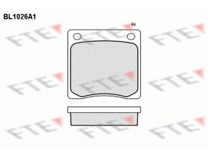 FTE BL1026A1 stabdžių trinkelių rinkinys, diskinis stabdys 
 Techninės priežiūros dalys -> Papildomas remontas
45022-634-670, 45022-634-671, 45022-634-920