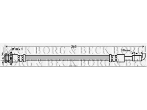 BORG & BECK BBH7660 stabdžių žarnelė 
 Stabdžių sistema -> Stabdžių žarnelės
46210-JD610