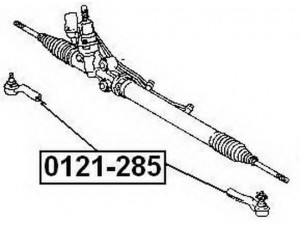 ASVA 0121-285 skersinės vairo trauklės galas 
 Vairavimas -> Vairo mechanizmo sujungimai
45046-29285