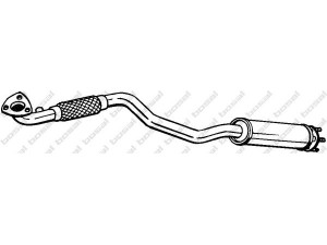 BOSAL 279-471 priekinis duslintuvas 
 Išmetimo sistema -> Duslintuvas
96490132, 96490132
