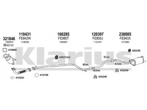 KLARIUS 362098E išmetimo sistema 
 Išmetimo sistema -> Išmetimo sistema, visa