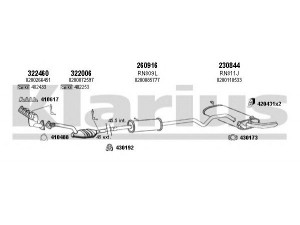 KLARIUS 720935E išmetimo sistema 
 Išmetimo sistema -> Išmetimo sistema, visa