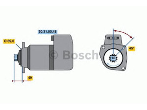 BOSCH 0 001 510 010 starteris
