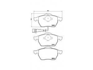 BREMBO P 85 045 stabdžių trinkelių rinkinys, diskinis stabdys 
 Techninės priežiūros dalys -> Papildomas remontas
1J0698151K, 1J0698151M, 8N0698151A