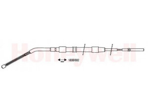 BENDIX 432011B trosas, stovėjimo stabdys 
 Stabdžių sistema -> Valdymo svirtys/trosai
34411154401, 34411154681, 34411160116