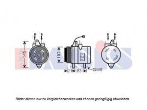 AKS DASIS 851934N kompresorius, oro kondicionierius 
 Oro kondicionavimas -> Kompresorius/dalys