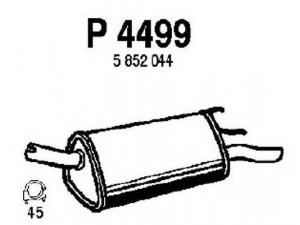 FENNO P4499 galinis duslintuvas 
 Išmetimo sistema -> Duslintuvas
5852044