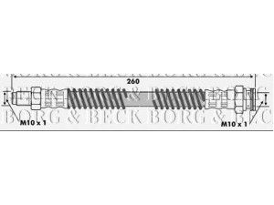 BORG & BECK BBH6259 stabdžių žarnelė 
 Stabdžių sistema -> Stabdžių žarnelės
480632, 480632, 4806.32