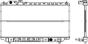 SAKURA  Automotive 1160-0104 radiatorius, variklio aušinimas