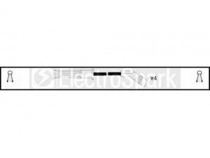 STANDARD OEK481 uždegimo laido komplektas 
 Kibirkšties / kaitinamasis uždegimas -> Uždegimo laidai/jungtys
77 00 866 923