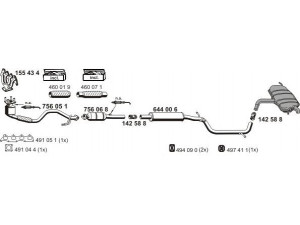 ERNST 190051 išmetimo sistema 
 Išmetimo sistema -> Išmetimo sistema, visa