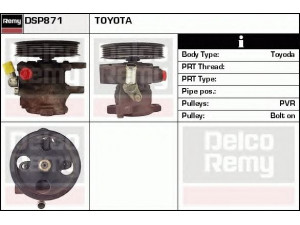DELCO REMY DSP871 hidraulinis siurblys, vairo sistema 
 Vairavimas -> Vairo pavara/siurblys