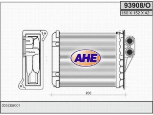 AHE 93908/O šilumokaitis, salono šildymas 
 Šildymas / vėdinimas -> Šilumokaitis
38359001