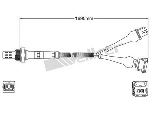 WALKER PRODUCTS 250-24145 lambda jutiklis 
 Variklis -> Variklio elektra
0060587697, 60587697