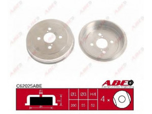 ABE C62025ABE stabdžių būgnas 
 Stabdžių sistema -> Būgninis stabdys -> Stabdžių būgnas
4243152021, 4243152020, 4243152021