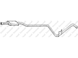 BOSAL 287-159 vidurinis duslintuvas 
 Išmetimo sistema -> Duslintuvas
77.00.779.636, 77.00.781.509