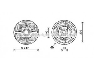 AVA QUALITY COOLING MNC077 sankaba, radiatoriaus ventiliatorius 
 Aušinimo sistema -> Radiatoriaus ventiliatorius
51066300073, 51066300077