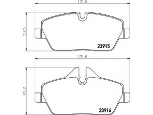 HELLA 8DB 355 014-431 stabdžių trinkelių rinkinys, diskinis stabdys 
 Techninės priežiūros dalys -> Papildomas remontas
34106863292, 34116772892, 34116794056