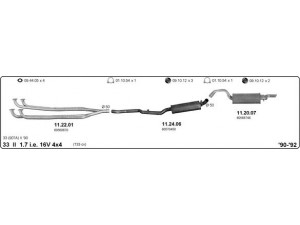 IMASAF 502000083 išmetimo sistema 
 Išmetimo sistema -> Išmetimo sistema, visa