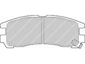 FERODO FSL803 stabdžių trinkelių rinkinys, diskinis stabdys 
 Techninės priežiūros dalys -> Papildomas remontas
MB534653, MB950350, MN102624, MR129433