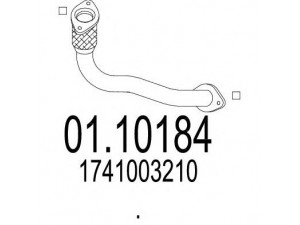MTS 01.10184 išleidimo kolektorius 
 Išmetimo sistema -> Išmetimo vamzdžiai
1741003210