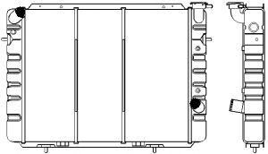 SAKURA  Automotive 1201-0301 radiatorius, variklio aušinimas