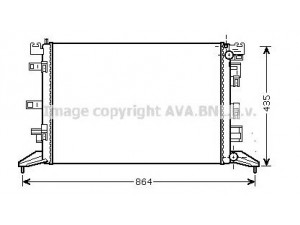 AVA QUALITY COOLING RTA2425 radiatorius, variklio aušinimas 
 Aušinimo sistema -> Radiatorius/alyvos aušintuvas -> Radiatorius/dalys
214100001R, 214100003R