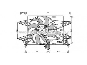 AVA QUALITY COOLING FT7559 ventiliatorius, radiatoriaus 
 Aušinimo sistema -> Oro aušinimas
51774951