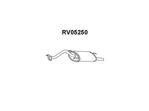 VENEPORTE RV05250 galinis duslintuvas 
 Išmetimo sistema -> Duslintuvas
GEX33758, WCG103430, WCG103431