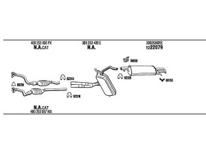 WALKER VW50164 išmetimo sistema 
 Išmetimo sistema -> Išmetimo sistema, visa