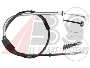 A.B.S. K17108 trosas, stovėjimo stabdys 
 Stabdžių sistema -> Valdymo svirtys/trosai
51808304