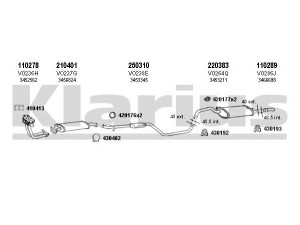 KLARIUS 960242E išmetimo sistema 
 Išmetimo sistema -> Išmetimo sistema, visa