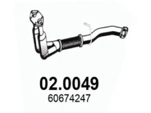 ASSO 02.0049 katalizatoriaus keitiklis 
 Išmetimo sistema -> Katalizatoriaus keitiklis
60674247